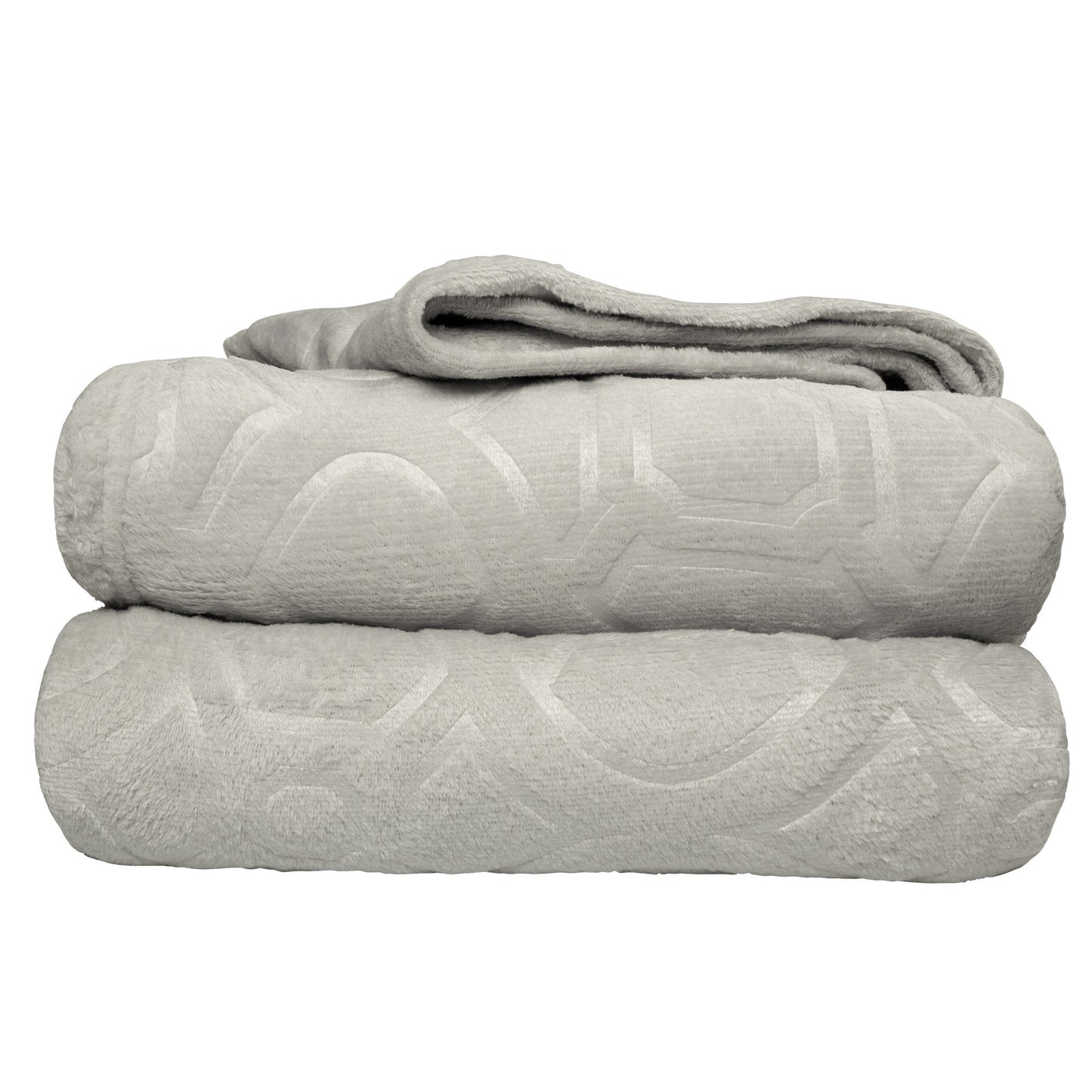 Manta Suave, Manta Super Suave y Cálida de Poliéster con Diseño Geométrico en Relieve, 127 x 177.8 cm, 220g Poliéster, Ideal para Otoño e Invierno