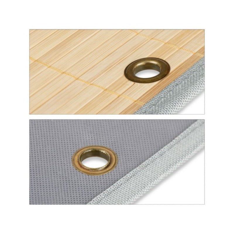Organizador de Almacenamiento, Cesto Almacenaje Plegable, Baul de Almacenamiento hecho de Bambú Resistente de 1cm de Grosor, Capa Frontal e Inferior Reforzadas, Ideal para ser Colgado, Gran Capacidad, 33.5 x 35.5 cm
