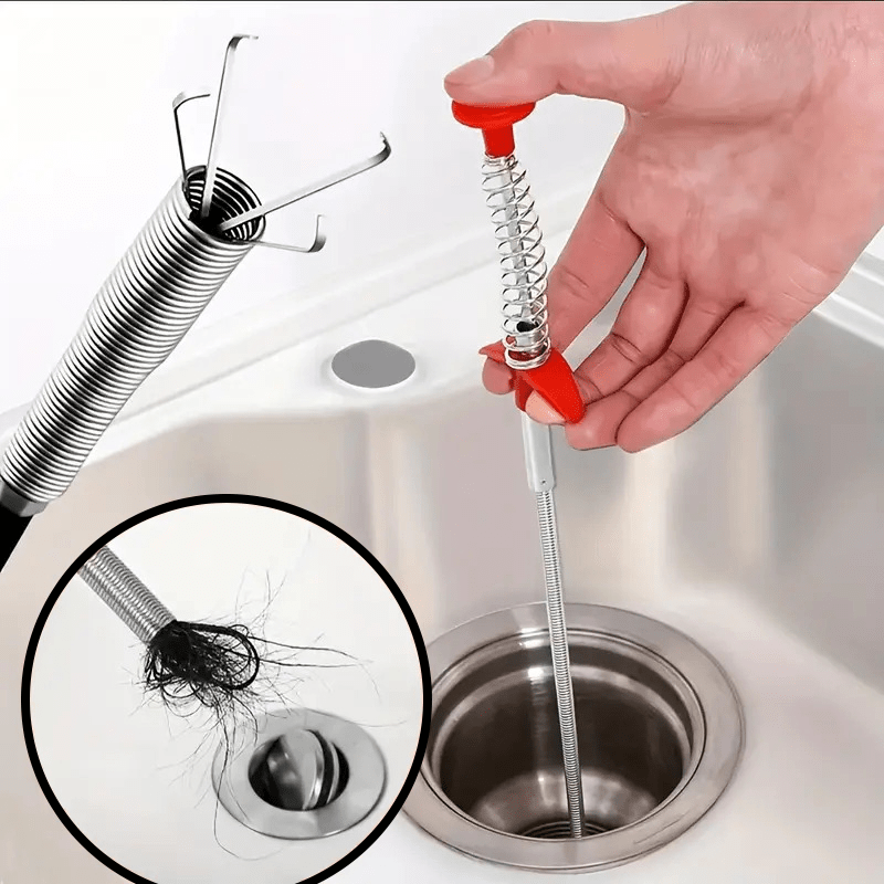 Desatascador Tuberías y Desagües, Elimina los Desagües Obstruidos al Instante, Dispositivo de Dragado de Alcantarillado, Utilizado para la Limpieza de Baños, Cocina, Fregaderos, Bañeras y Tuberías de Dragado, Desagües