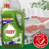 Fairy Professional, Lavavajillas a Mano, Detergente Líquido Concentrado, Fácil Fregado y Aclarado, Disuelve la Grasa con Facilidad