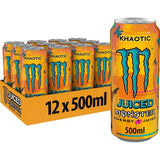 MONSTER ENERGY Bebida Energética, Refresco Energético, Pack 12/24 Latas de 500ml