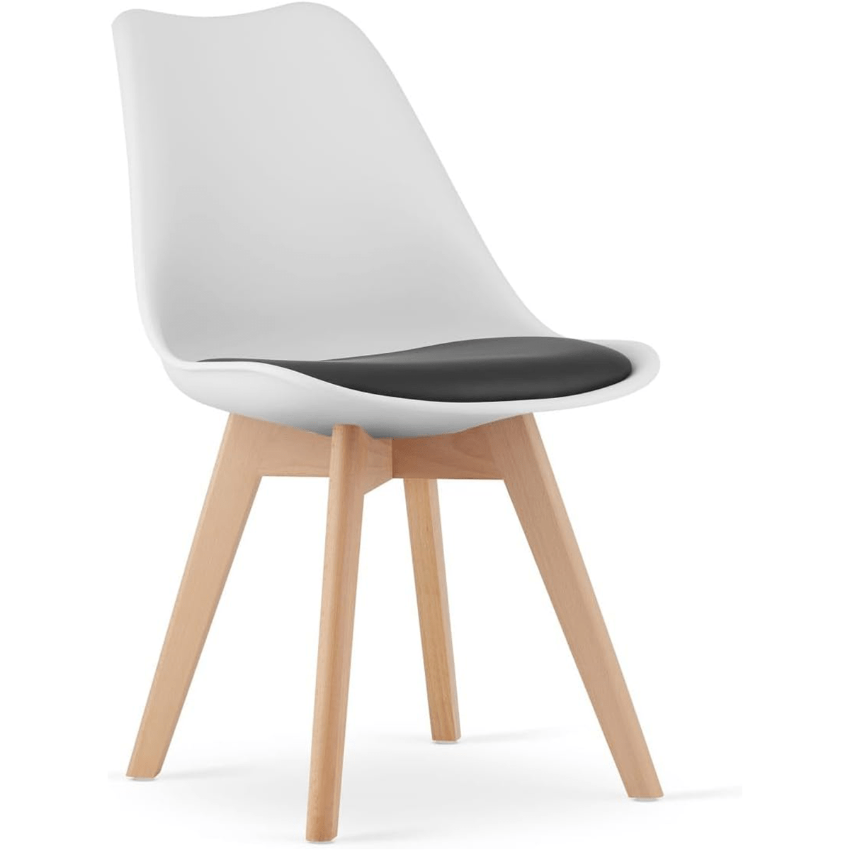 1/2/4/6 Unidad Sillas para Comedor, Sillas para Cocina con Asiento Blando, Tapizado y Patas Resistentes de Madera de Haya, Sillas Nórdicas