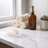 Jabonera Plástico Resistente, Fácil de Limpiar, Ideal para Ducha, Baño, Lavabo, Cocina y Encimera, Perfecto para Mantener Ordenadas tus Encimeras, Evitando Manchas de Jabón y Manteniendo tu Espacio Seco y Organizado