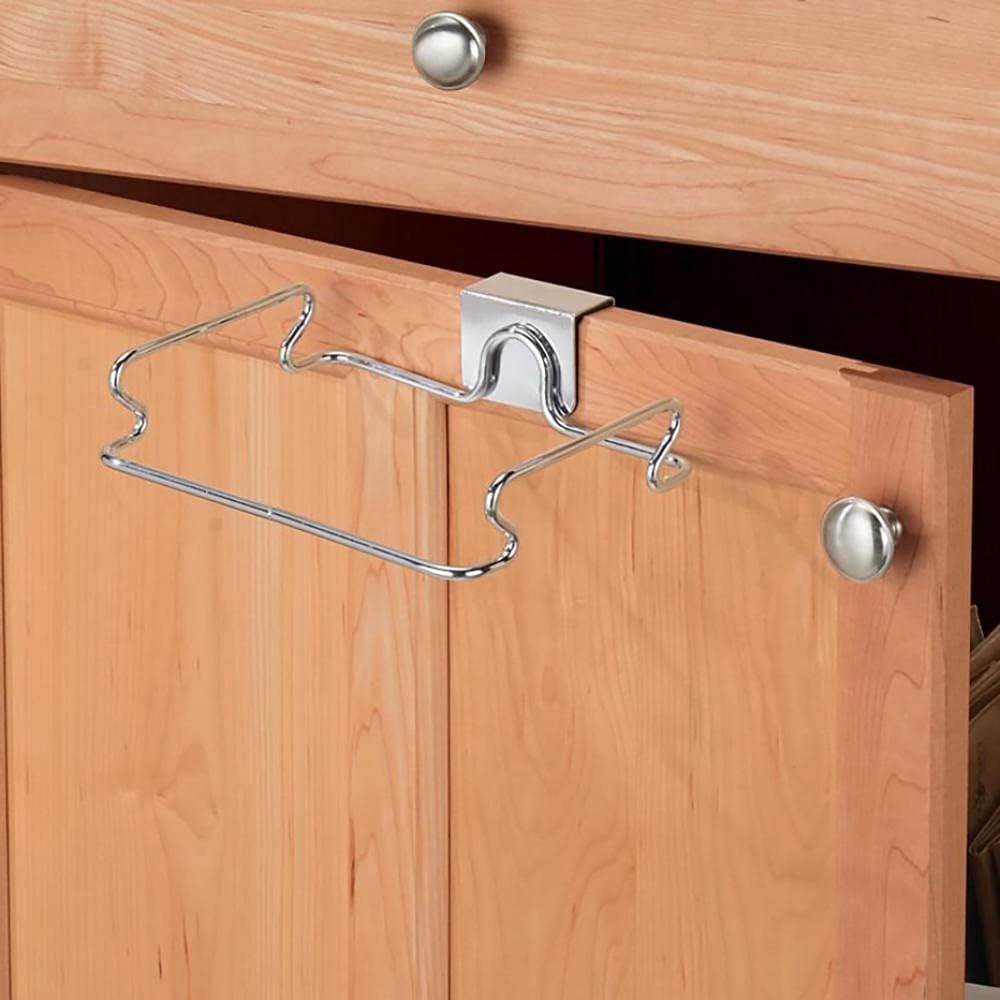 Soporte para Bolsas de Basura, Hecho en Acero de Máxima Calidad, Ideal para Optimizar y Ahorrar Espacio, Colocación Sencilla y Práctica, Compacto y Versátil, Ideal para la Cocina, 30 x 16 x 6 cm