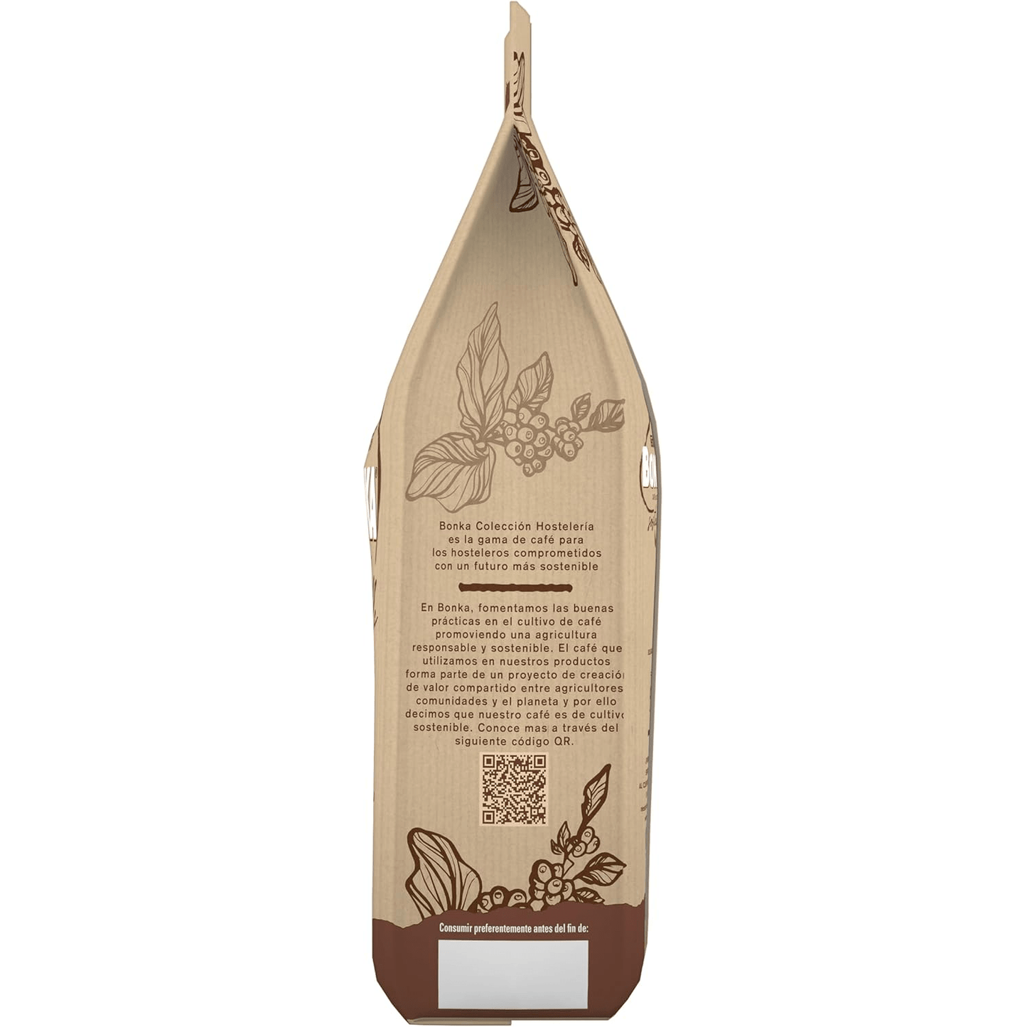 Nestlé Bonka Café Grano Tostado Natural, Suave Aroma a Tostado, Equilibrado en Intensidad, Cuerpo y Persistencia en Paladar, Ideal para Máquina de Café Espresso, 1Kg