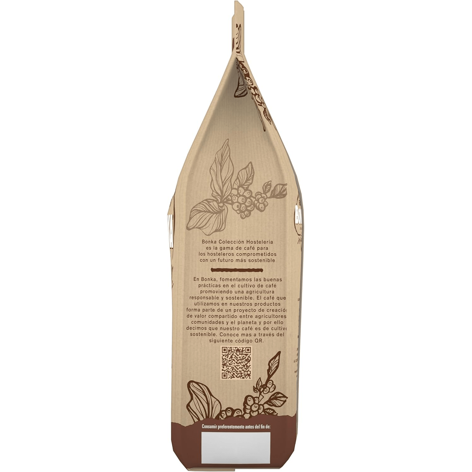 Nestlé Bonka Café Grano Tostado Natural, Suave Aroma a Tostado, Equilibrado en Intensidad, Cuerpo y Persistencia en Paladar, Ideal para Máquina de Café Espresso, 1Kg