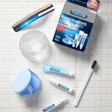 Kit, Tiras y Dentífricos Blanqueadores: Dientes hasta 7 Tonos Más Blancos, Protección Duradera, Limpia Eficazmente, Blanqueamiento Rápido en Casa - Rapid White
