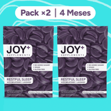 Pack x2 Gominolas para Dormir con Melatonina, Lavanda, Amapola California, Amapola Roja y GABA, Sabor Arándanos, 2 x 60 Gummies, 120 Gummies - Joy+ Supplements