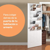 Zapateros Organizador Puerta con Capacidad hasta 24 Pares de Zapatos, Organizador Puerta, Zapatero de Puerta para Ahorrar Espacio, Multinivel, Resistente, Zapatero Colgante, Fácil de Montar, Construcción Robusta y Duradera, Ocupa poco Espacio