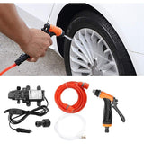 Kit Limpieza Coche, Lavado a Presión 80W Potencia, 8 Metros de Manguera, Rápido y fácil de Usar, Resistencia a Ácidos y Álcalis, Resistencia a la Corrosión, Bajo Nivel de Ruido, Larga Vida Útil, Incluye: x1 Bomba de agua de Diafragma, x1 Rociador de Agua