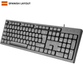Tacens Anima AK02, Teclado PC Completo, Formato Compacto, Teclas Silenciosas Perfil Bajo, SmartKey Copilot AI, Plug&Play, Windows|Linux|Mac |PS4|PS5|Xbox One|Xbox Series X-S|Switch|Switch 2, Español