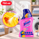 Vanish Oxi Action Spray Quitamanchas para Ropa Blanca y de Color, Fórmula sin Lejía para Manchas del Día a Día, 750 ml