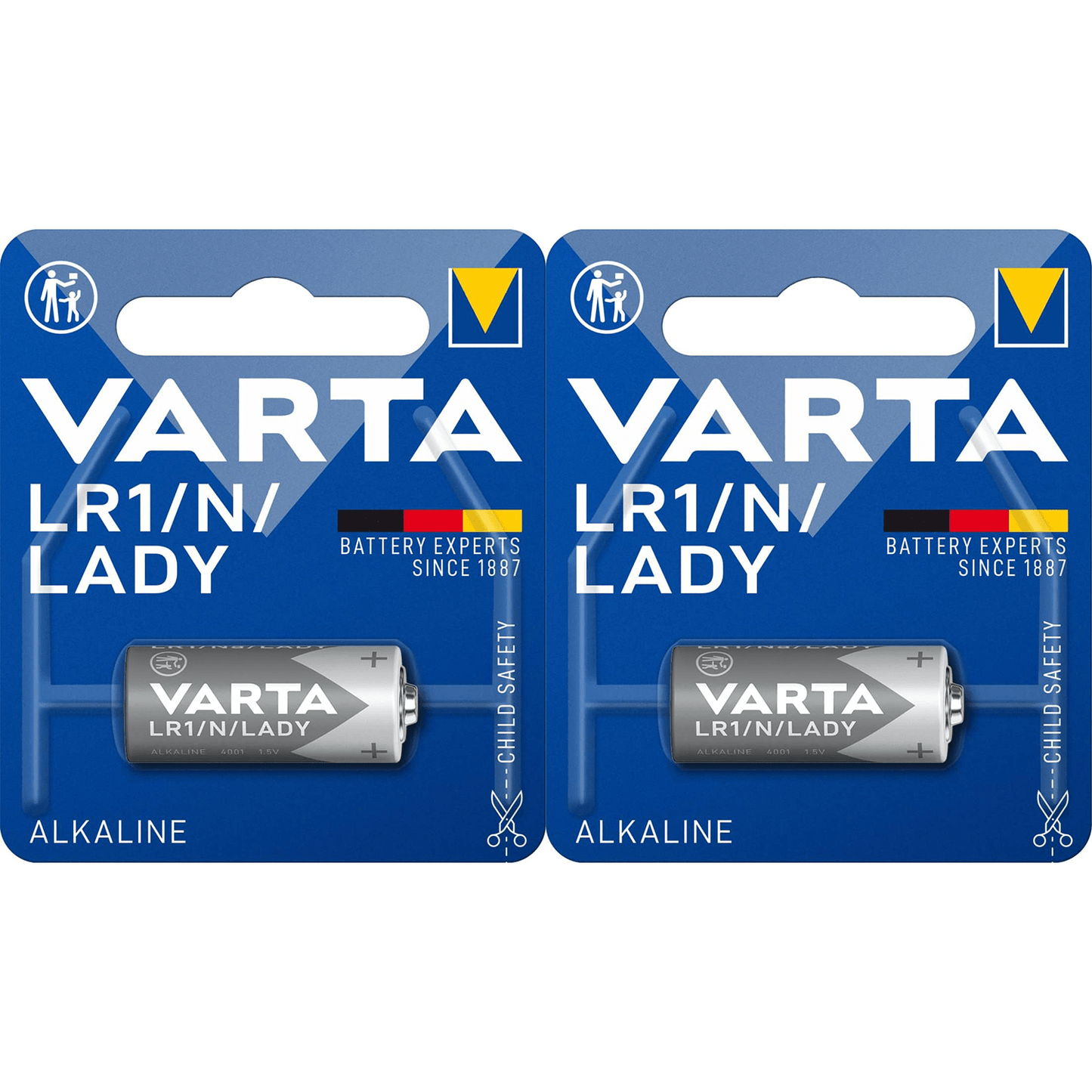Pilas LR1/N/Lady Alcalinas de Alto Rendimiento, Larga Duración, Para Uso Diario, Ideal para Mandos a Distancia, Pequeñas Linternas, Timbres Inalámbricos, Juguetes, Equipos de Medición, Relojes y Temporizadores