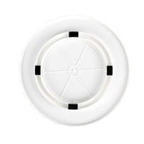 Cuenco Giratorio, Bandeja Giratoria Mesa, 29.8 x 9.8 cm, Perfecto para Espacios Reducidos, 4 Ruedas en la Base, Asas para Facil Movimiento