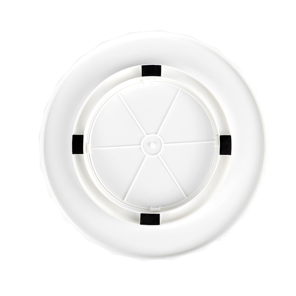 Cuenco Giratorio, Bandeja Giratoria Mesa, 29.8 x 9.8 cm, Perfecto para Espacios Reducidos, 4 Ruedas en la Base, Asas para Facil Movimiento
