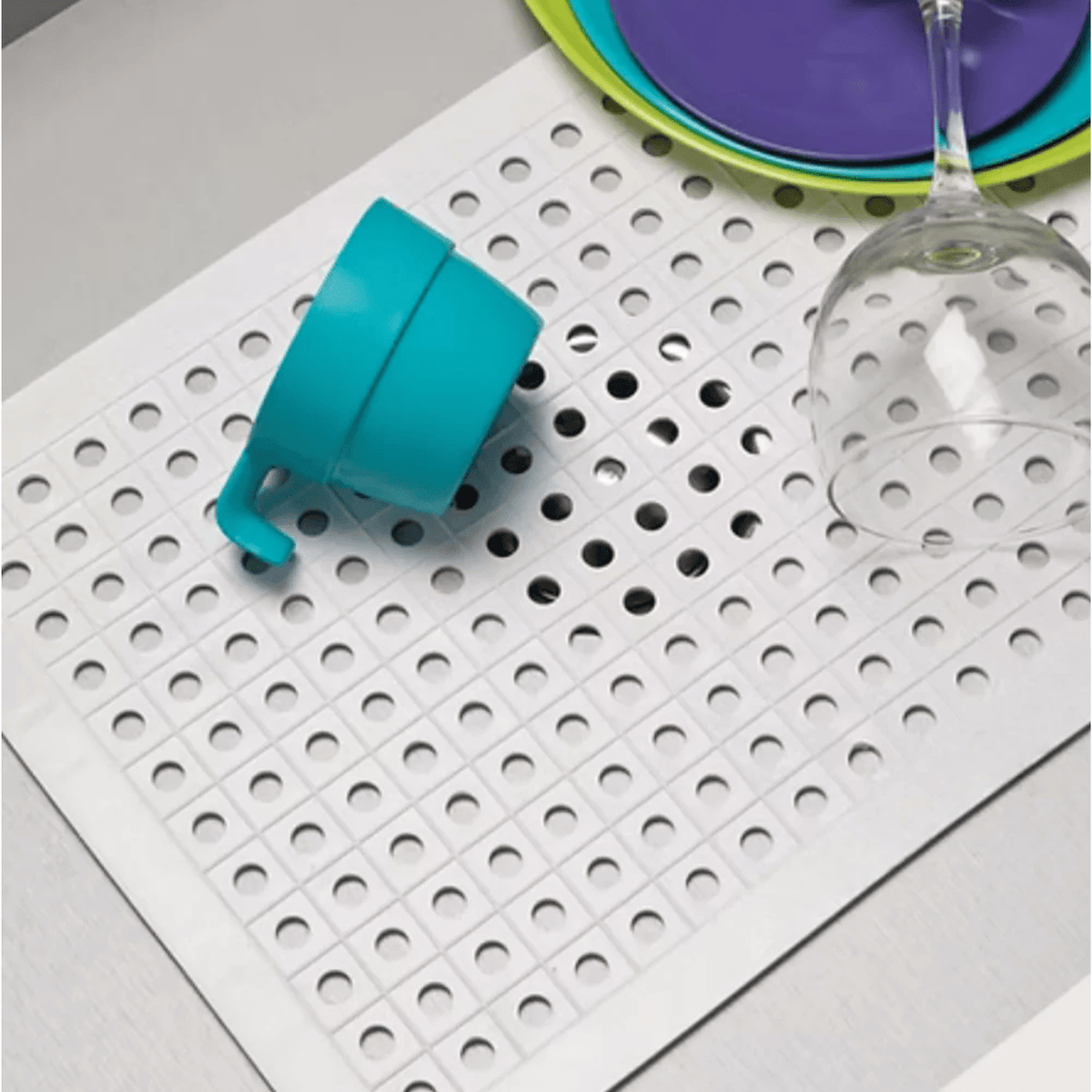 Pack 2 Salvaplatos Fregaderos, Alfombrilla Protectora para Fregadero de Cocina, Fácil de Limpiar, Elaborada con un Material Resistente al Agua y a la Grasa que no Acumula Suciedad, Antideslizante, Plegable 32 x 27 x 0,5 cm