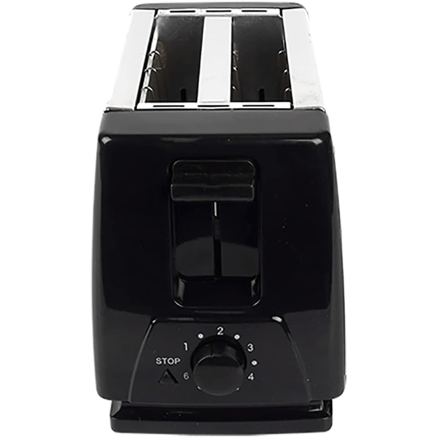 Tostadora de Pan de 2 Rebanadas, 6 Niveles de Tostado, Botón de Parado, Bandeja Recogemigas, Cuerpo de Acero Inoxidable, 800W