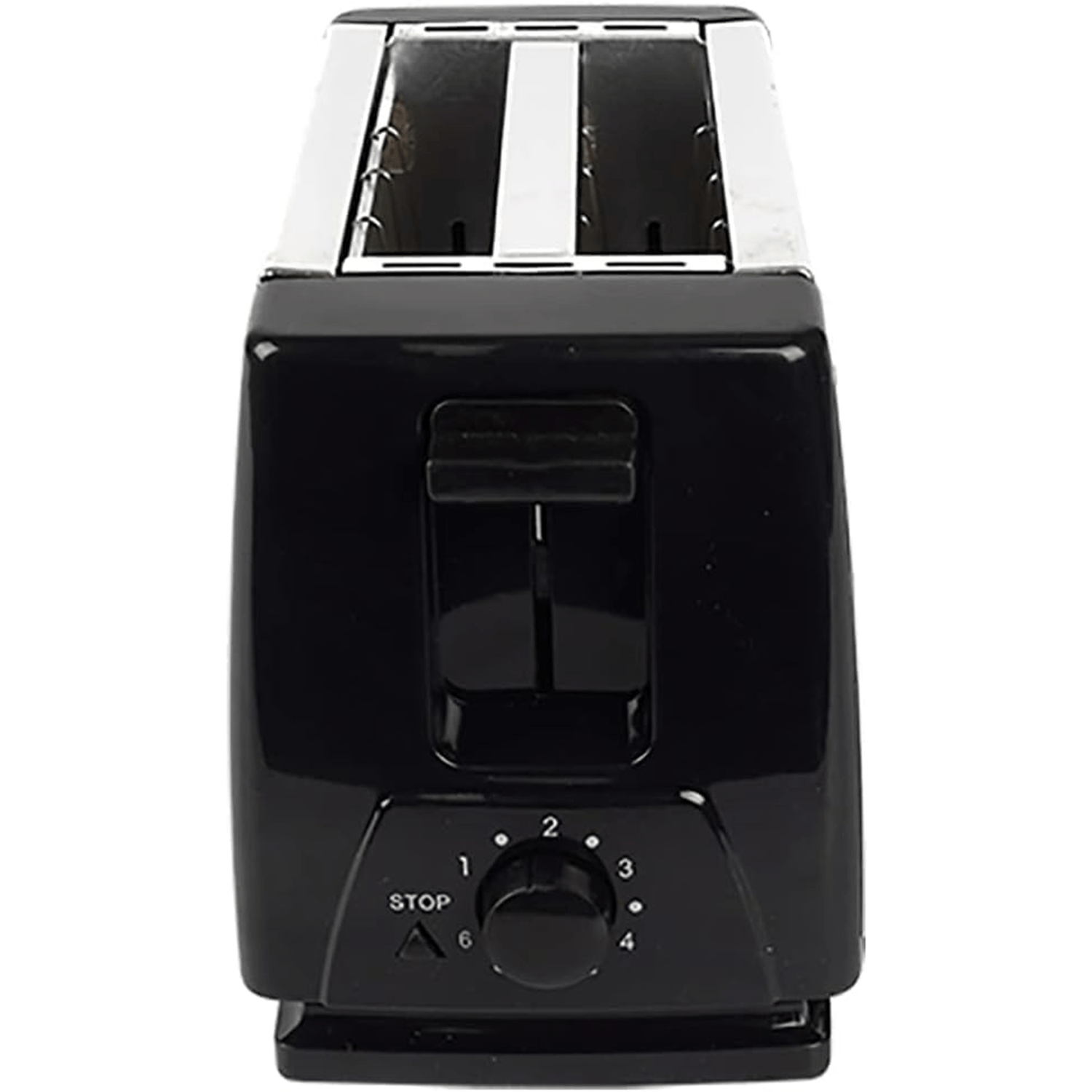 Tostadora de Pan de 2 Rebanadas, 6 Niveles de Tostado, Botón de Parado, Bandeja Recogemigas, Cuerpo de Acero Inoxidable, 800W