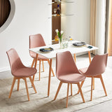 1/2/4/6 Unidad Sillas para Comedor, Sillas para Cocina con Asiento Blando, Tapizado y Patas Resistentes de Madera de Haya, Sillas Nórdicas