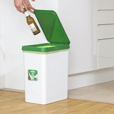 Cubo Basura Cocina de Plástico Resistente, 30L, Cubos de Basura Reciclaje