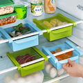 Organizador Nevera, Bandeja para Nevera, Almacenamiento para el Hogar, Caja de Almacenamiento, Apto para Lavavajillas, Diseño Deslizante, Ahorro de Espacio, Con Agujeros para Ventilación, Fácil de Limpiar y Secado Rápido, 16 x 15 x 6.5 cm