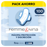Compresas Mujer Menstruación, Máxima Seguridad, Comodidad y Discreción, Diseñada para Adaptarse, Perfectas para Uso Diario - FEMME & NINA