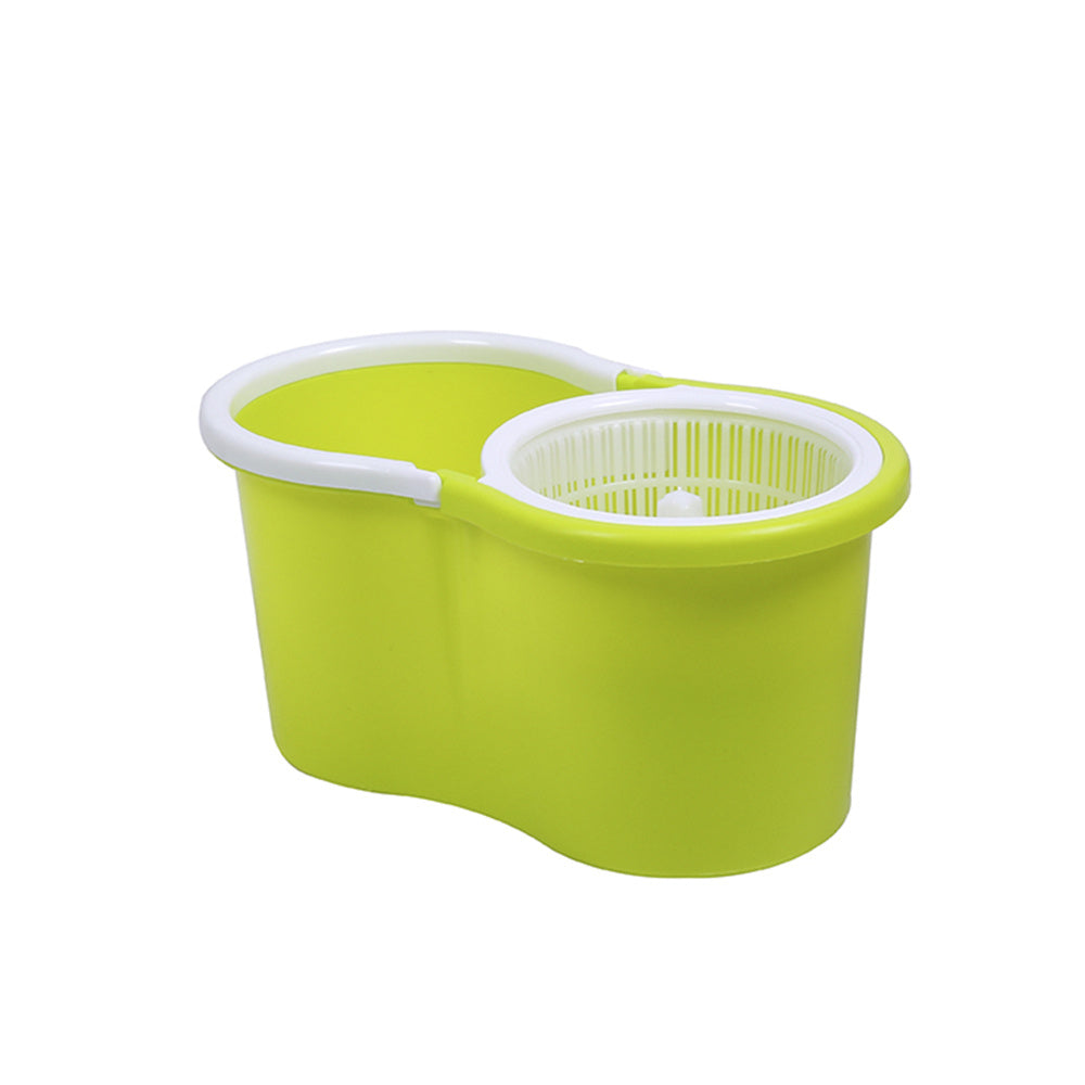 Mopas de Limpieza Suelo, Mopa Giratoria de 360° con Cubo, Autoescurrido sin Esfuerzo, Gran Poder de Absorción, Fácil de Usar, Uso en Seco y Mojado, para Todo Tipo de Superficies, Cubo con Salida de Agua en la Parte Inferior