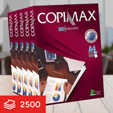 Folios Blancos A4 210 x 297mm, 80gr/m², Alta Opacidad, Papel Blanco Multifunción, Ideal para Impresoras, Fotocopiadoras y Fax, Compatibilidad Universal, 500/2500 Hojas