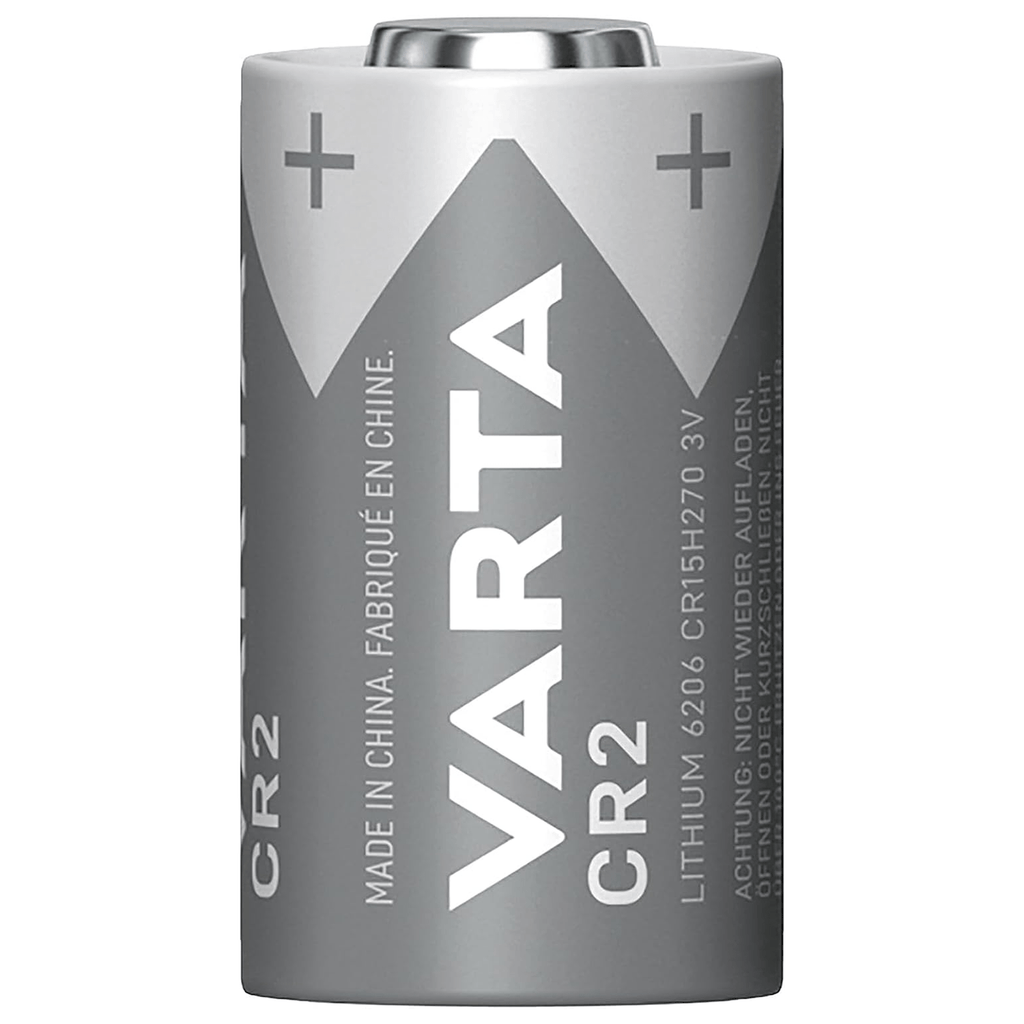 Pilas CR2 Litio de Alto Rendimiento, Larga Duración, Para Uso Diario, Ideal para Cámaras Fotográficas, Linternas, Sensores de Alarma, Equipos de Medición, Punteros, Juegos y Otros Dispositivos Pequeños - VARTA