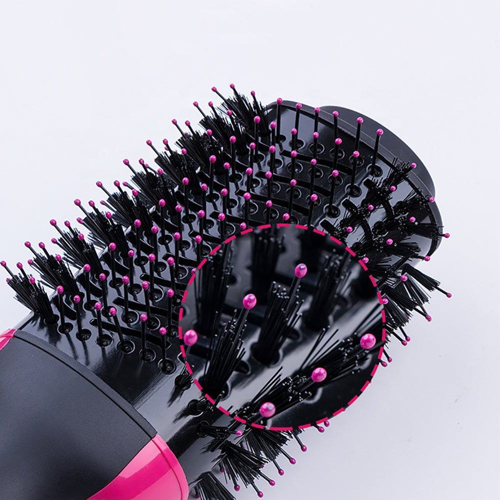 Cepillo Secador Efecto Volumen, Iones Negativos, Elimina Estática y Frizz, Diseño Ovalado para Distintos Acabados, Mejora el Brillo Natural del Cabello, 3 Niveles de Temperatura, Moldea, Desenreda y Seca el Pelo, Mango Ergonómico, Cable Giratorio 360º