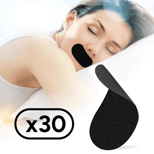 30 Parches Ayuda a Reducir Ronquidos, Promueve la Respiración Nasal, Mejora la Calidad de Sueño, Cómodos y Fáciles de Quitar, Elásticos y Transpirables, Apto para Uso con Vello Facial