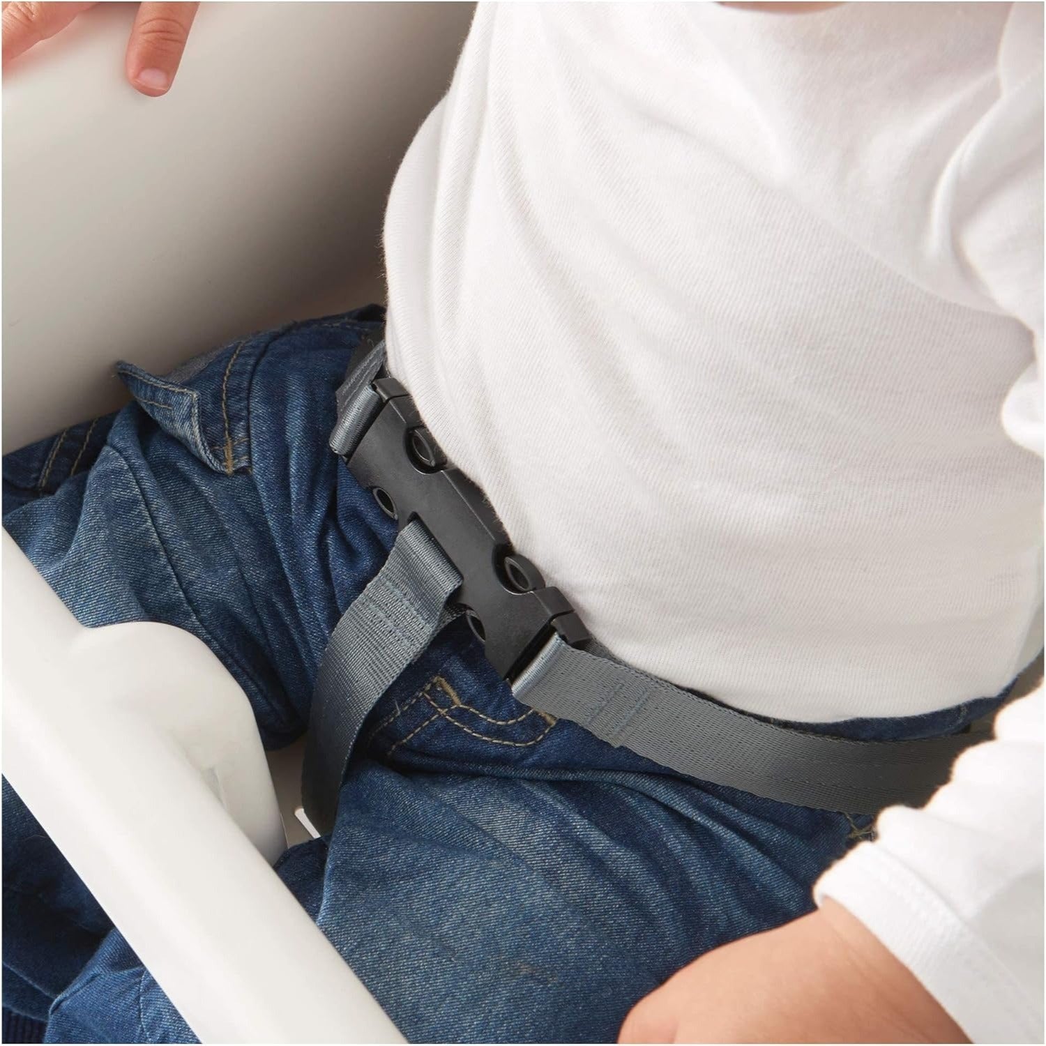 Trona Bebe Portátil, Fácil de Desmontar y Transportar, Segura, Estable y Resistente, Incluye Cinturón de Seguridad, Trona Bebé para Comer