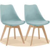 1/2/4/6 Unidad Sillas para Comedor, Sillas para Cocina con Asiento Blando, Tapizado y Patas Resistentes de Madera de Haya, Sillas Nórdicas