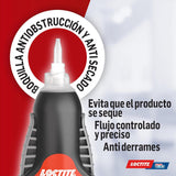 Loctite Super Glue-3 Power Gel Control Transparente, Pegamento Extrafuerte Universal, Rápido, Flexible, Resistente a Golpes, Torsión, Vibración, Temperaturas Extremas, Agua, Fórmula Antigoteo, 3g