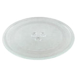 Plato Microondas Universal Giratorio, Plato Microondas con 3 Fijadores para evitar Movimientos no deseados, Cristal Resistente pensado para Resistir Altos Contrastes de Temperatura, Fácil Limpieza
