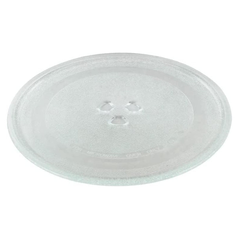 Plato Microondas Universal Giratorio, Plato Microondas con 3 Fijadores para evitar Movimientos no deseados, Cristal Resistente pensado para Resistir Altos Contrastes de Temperatura, Fácil Limpieza