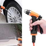 Kit Limpieza Coche, Lavado a Presión 80W Potencia, 8 Metros de Manguera, Rápido y fácil de Usar, Resistencia a Ácidos y Álcalis, Resistencia a la Corrosión, Bajo Nivel de Ruido, Larga Vida Útil, Incluye: x1 Bomba de agua de Diafragma, x1 Rociador de Agua