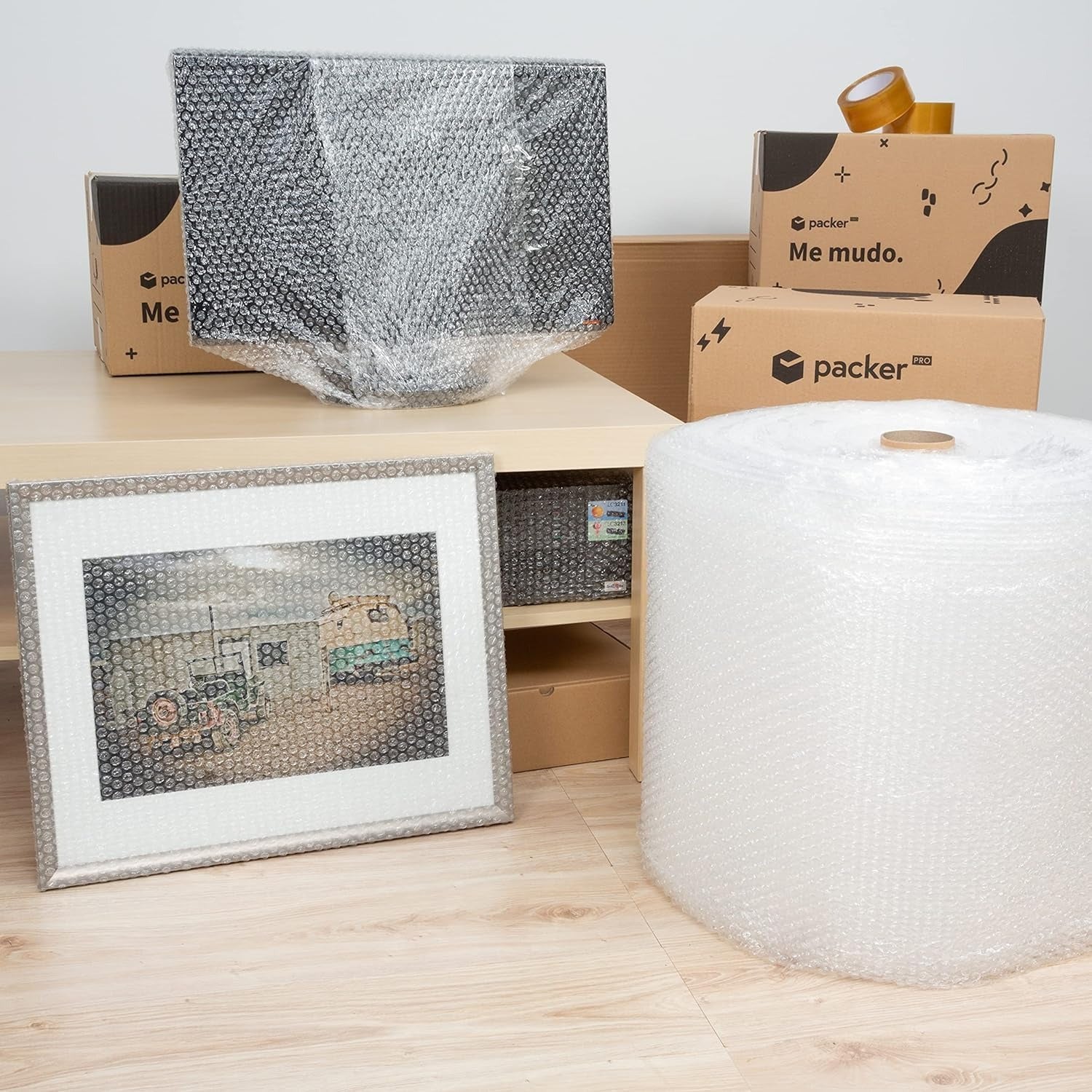 Burbuja Embalaje Resistente ideal para Mudanzas y Envíos