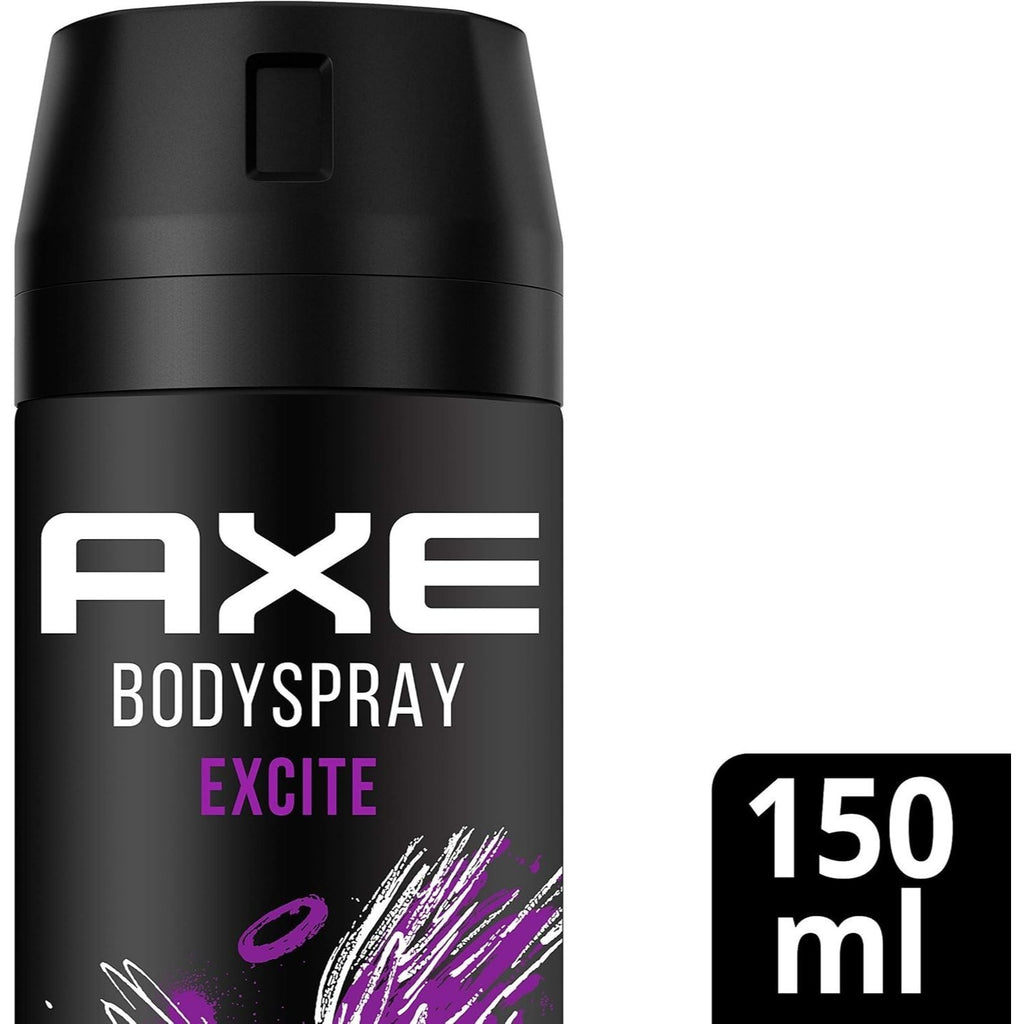 Axe Desodorante Spray Excite Spray, Aroma a Madera y Caramelo, Olor Irresistible durante 48 horas, 150ml por Spray