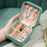 Mini Joyero Viaje, Estuche Portátil para Joyas, Organizador Joyas, Portable, Ideal para Viajes, Cremallera Resistente, Caja de Almacenamiento para pendientes, anillos, collares, pulseras