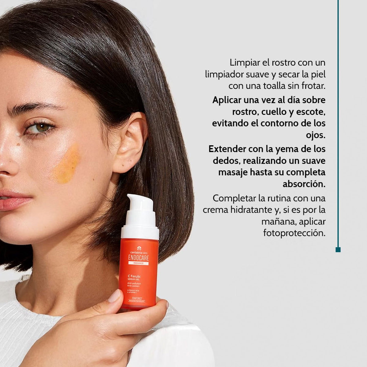 ENDOCARE Radiance C Ferulic Serum Gel, Sérum Facial Antioxidante e Iluminador con Vitamina C, Textura Ligera de Rápida Absorción, 30 ml