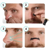 Tiras Nasales Magneticas, 4 Tiras de Diferentes Tallas, 1 Aplicador, 30 Parches, Promueve la Respiración Nasal y Mejora el Ronquido, Ideal para Deportistas