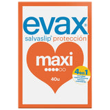 Evax Salvaslip Maxi Protegeslip, Protección Femenina Diaria, Pack de 2 Unidades de 40 Cada Una, 80 Unidades en Total