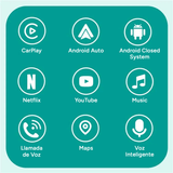 Adaptador CarPlay Inalámbrico compatible con CarPlay y Android Auto con Cable, Bluetooth 5.0, WiFi 5.8GHz, Procesador Quad-Core A53, Soporte Multimedia y Streaming, Diseño Compacto, Listo para Usar