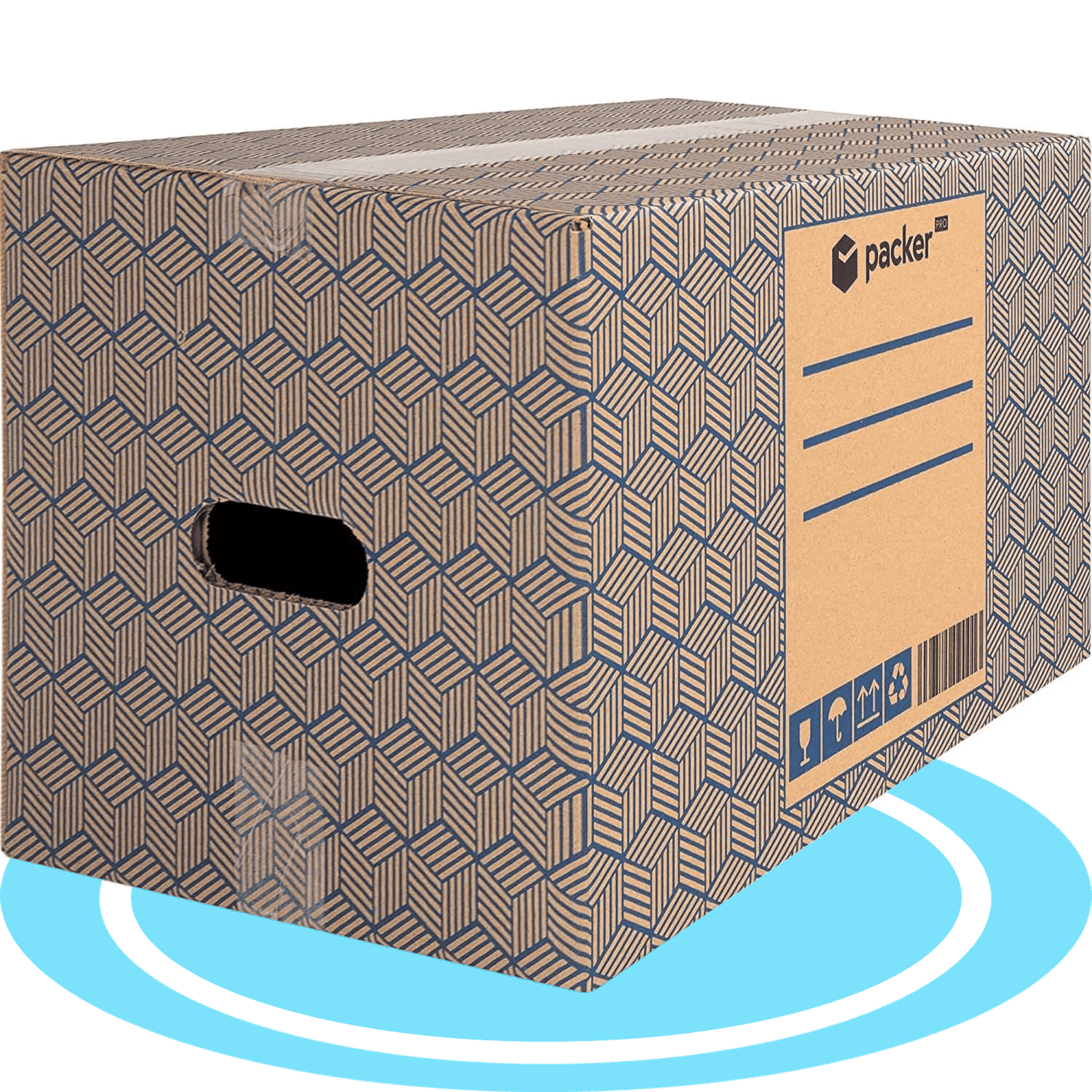 Caja Cartón para Mudanzas y Almacenaje Ultra Resistentes con Asas