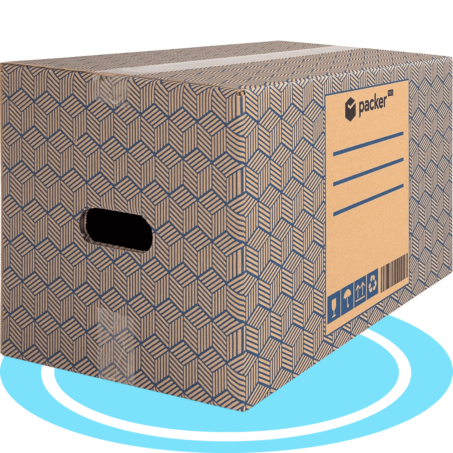 Caja Cartón para Mudanzas y Almacenaje Ultra Resistentes con Asas