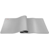 Mars Gaming MMPXL, Alfombrilla Gaming XL 800x360mm, Superficie Nanotextil, Goma Antideslizante, Bordes Reforzados, Flexible y Resistente, Apta para Ratón Óptico y Láser, Blanco Plata