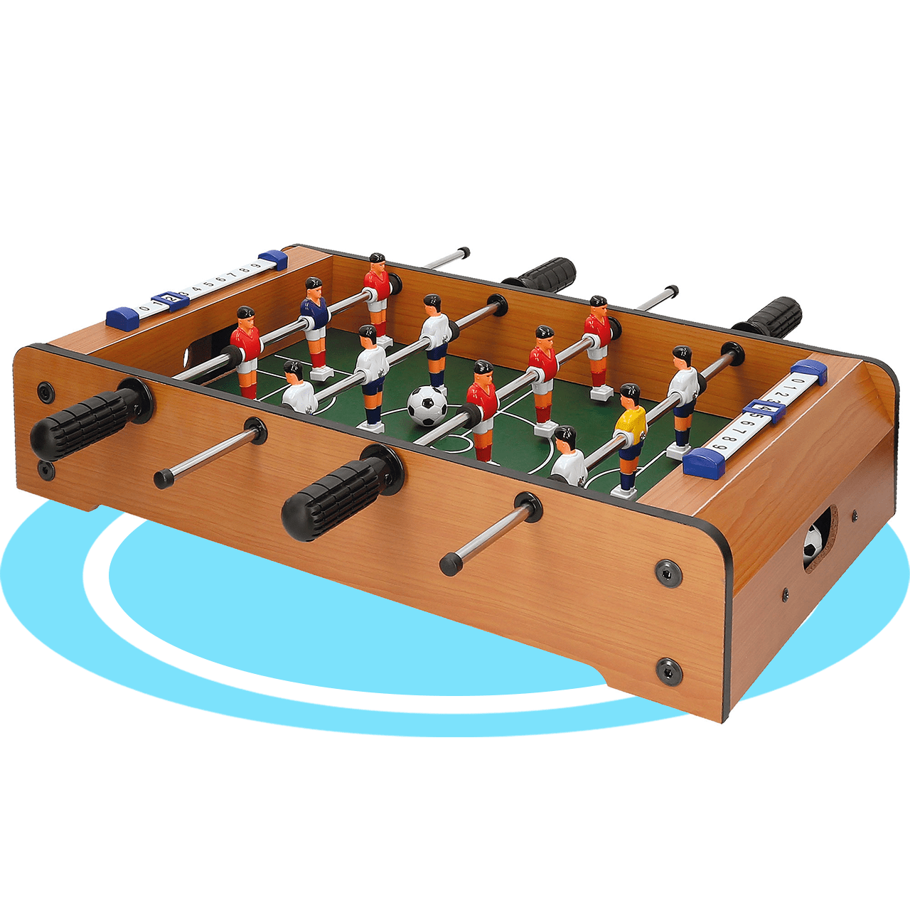 Futbolines para Niños, Futbolin para Niños, Futbolin Mesa Niños, Futbolin para Niños y Niñas, De 2 a 4 Jugadores, Hecho de Madera Resistente, 50 x 31 x 9.5 cm