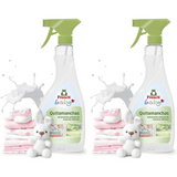 Frosch Quitamanchas, Pretratamiento para Manchas Difíciles y Secas, Ideal para Manchas Secas como Cereales y Papilla, Apto para Ropa Blanca y de Color, Formato Spray, Pack de 2 Unidades x 500 ml, 1L en Total