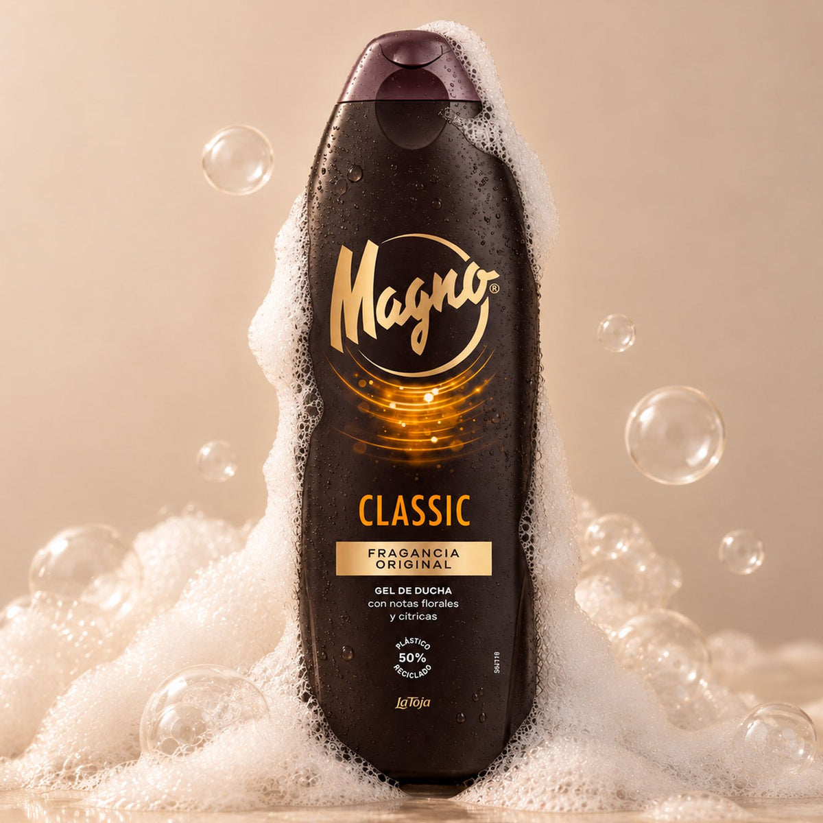 Magno Gel de Ducha Classic, Gel de Baño para la Higiene Diaria, Limpieza Suave y Sensación de Frescura, Aroma Clásico y Agradable, Pack de 2 Unidades de 600 ml Cada Una, 1.2 L en Total